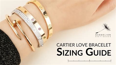 cartier love bracelet|cartier love bracelet size chart.